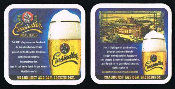einsiedler brewery coaster