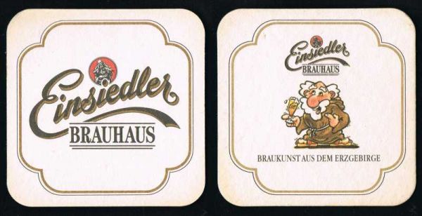 einsiedler brauerei bierdeckel