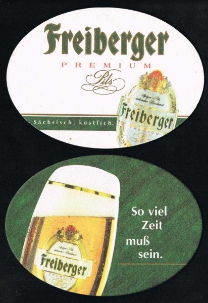 freiberger brauerei bierdeckel