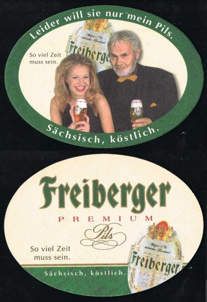 freiberger brauerei bierdeckel