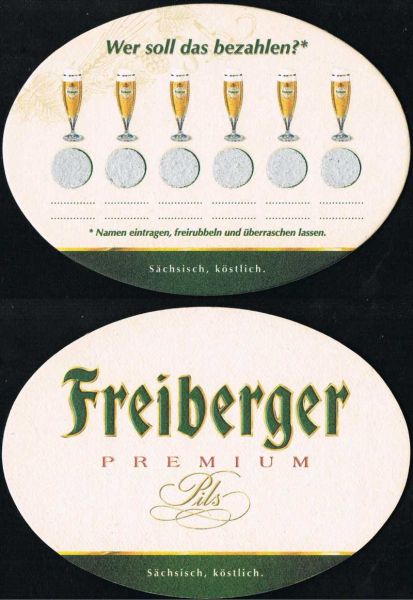 freiberger brewery coaster
