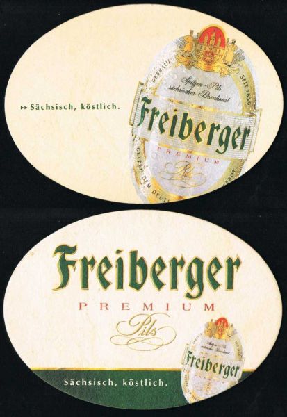freiberger brewery coaster