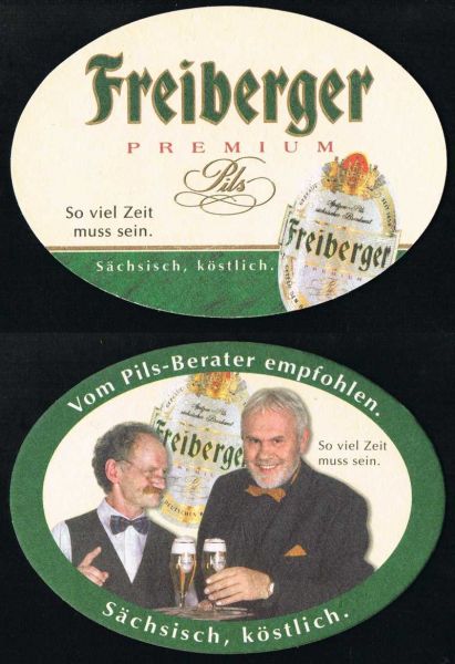freiberger brauerei bierdeckel