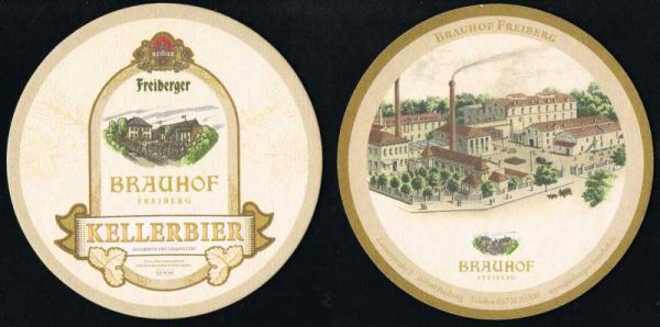 freiberger brewery coaster
