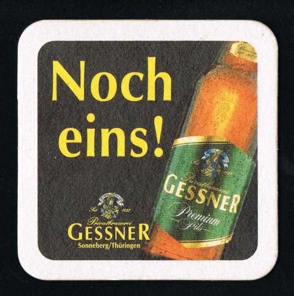 gessner brauerei sonneberg bierdeckel
