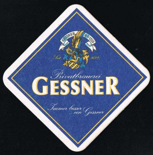 gessner brauerei sonneberg bierdeckel