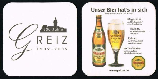 greiz brauerei bierdeckel