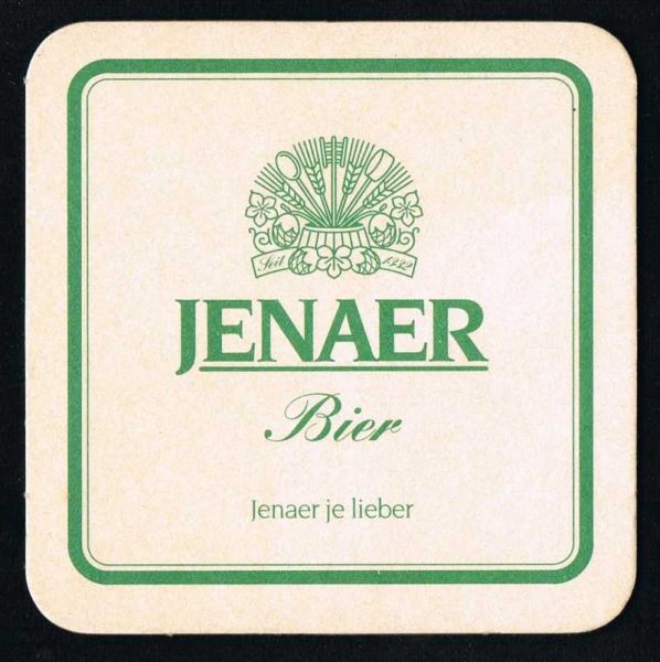 jena brauerei bierdeckel