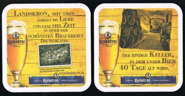 landskron brewery coaster