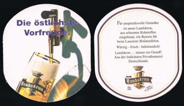 landskron brewery coaster