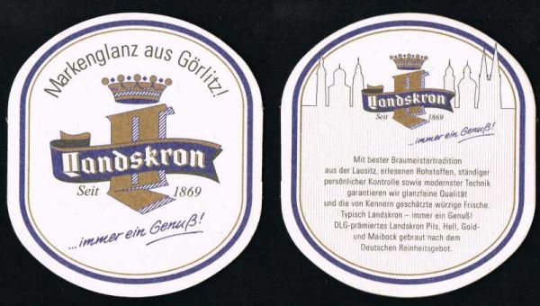 landskron brewery coaster