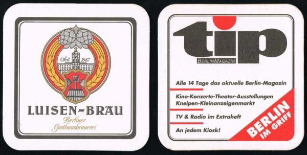luisen brewery berlin coaster