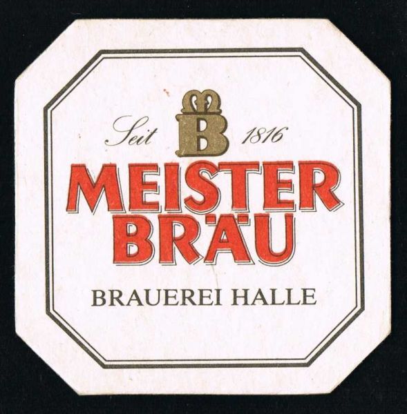 meister bräu brewery coaster