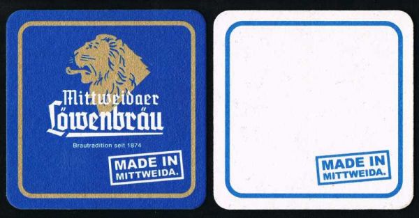 löwenbräu mittweida brewery coaster