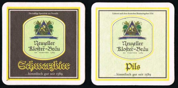 klosterbrauerei neuzelle brewery coaster