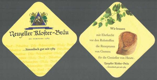 klosterbrauerei neuzelle brewery coaster