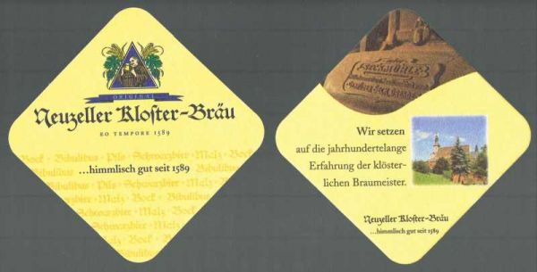 klosterbrauerei neuzelle brewery coaster