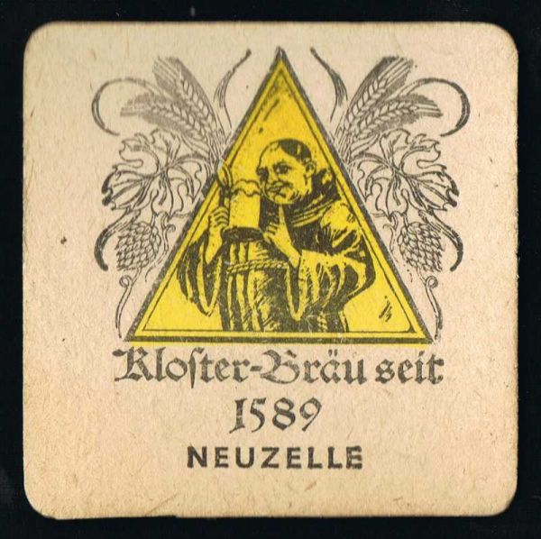 klosterbrauerei neuzelle brewery coaster