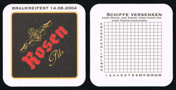 Rosenbräu Bierdeckel