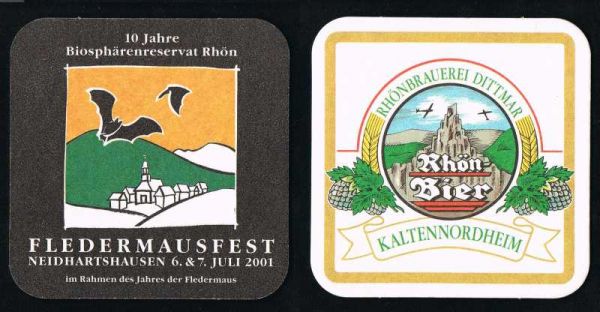 röhnbrauerei dittmar kaltennordheim brewery coaster