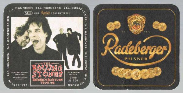 radeberger brewery coaster