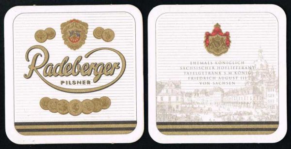 radeberger brewery coaster