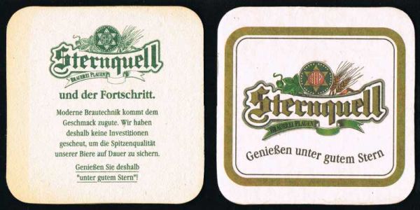 sternquell brewery plauen coaster