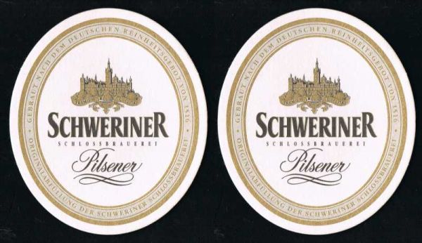 schweriner brauerei bierdeckel