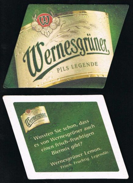 wernesgrüner brauerei ddr bierdeckel