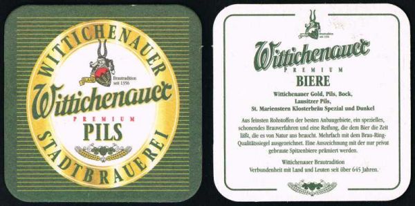wittichenau brewery coaster