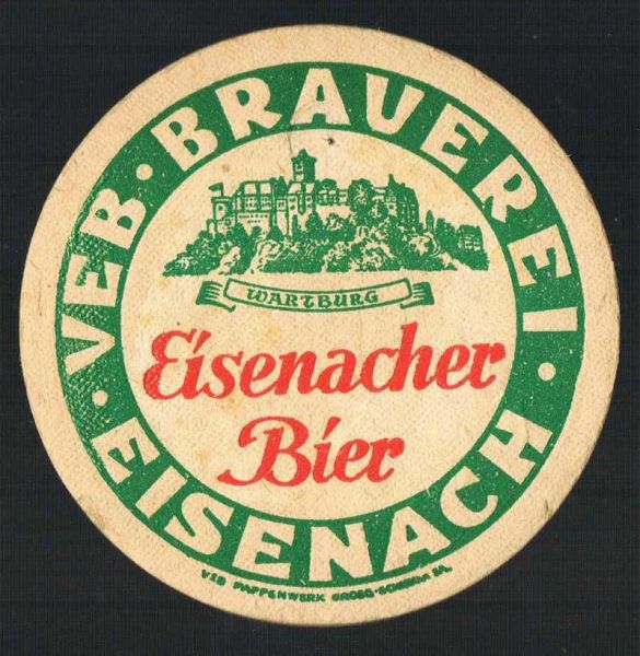 eisenacher brauerei ddr bierdeckel