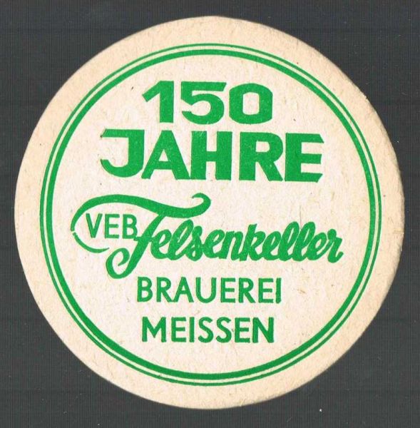 felsenkeller brewery meissen ddr coaster