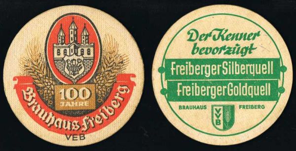 freiberger brewery coaster