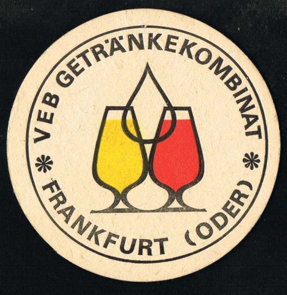 Getränkekombinat Frankfurt Bierdeckel