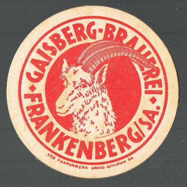 gaisberger brauerei ddr bierdeckel