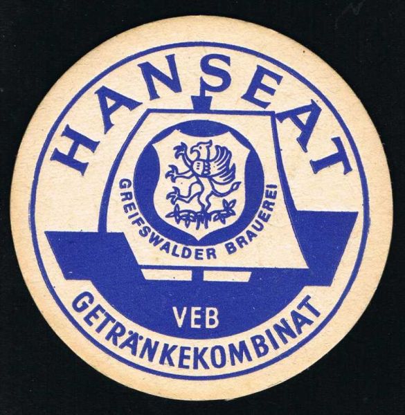 greifswald brauerei ddr bierdeckel