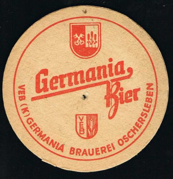 germania oschersleben brewery coaster