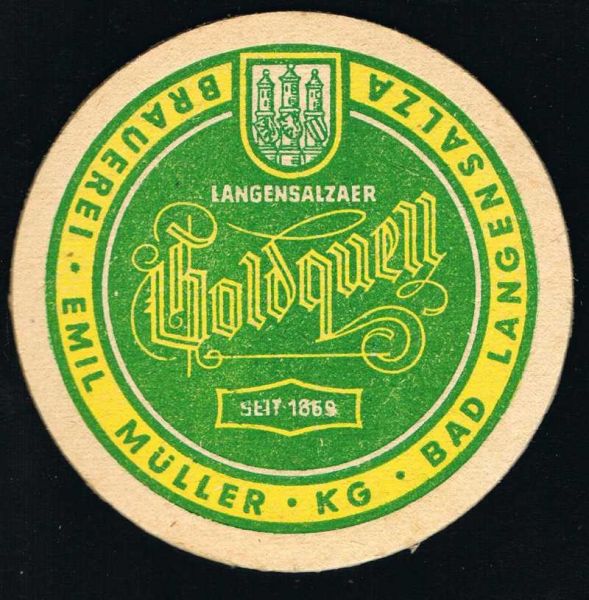 goldquell brauerei ddr bierdeckel