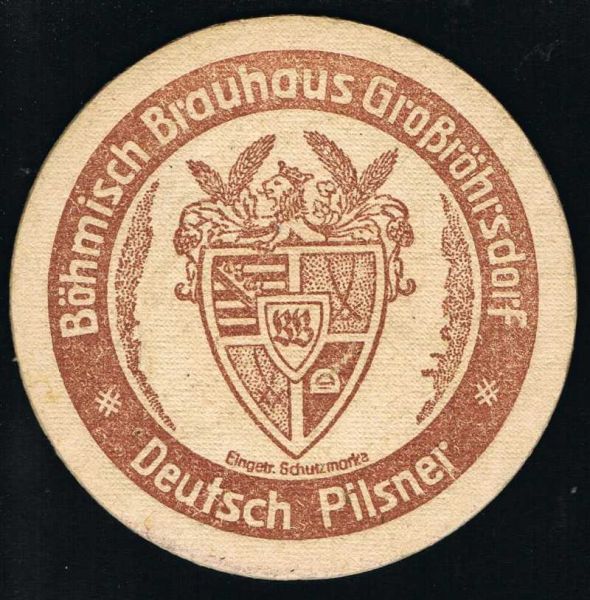 großröhrsdorfer brewery prewar coaster