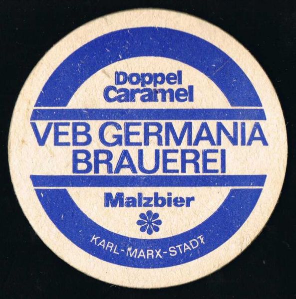 germania brauerei chemnitz ddr bierdeckel