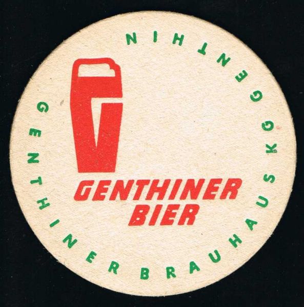 genthiner brauerei ddr bierdeckel