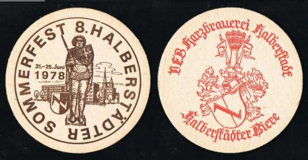 harzbrauerei halberstadt brewery ddr coaster