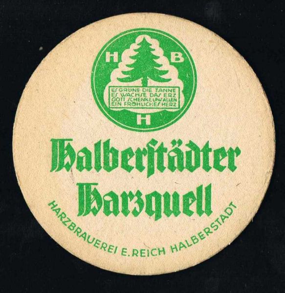 harzbrauerei halberstadt brauerei ddr bierdeckel
