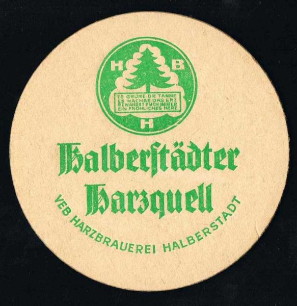 harzbrauerei halberstadt brewery ddr coaster