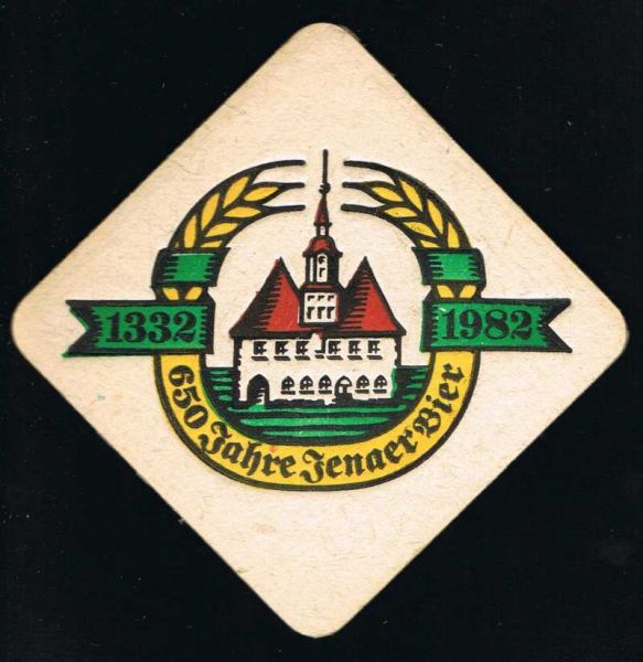 jenaer brauerei ddr bierdeckel