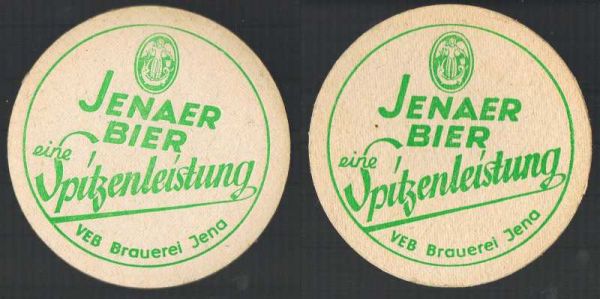 jena brauerei ddr bierdeckel