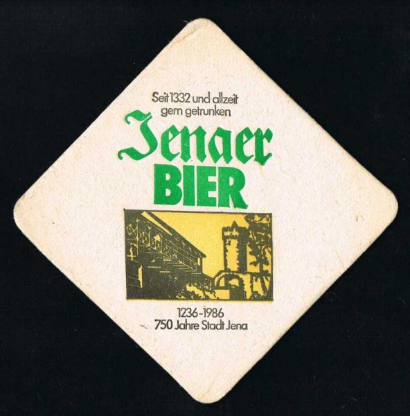 jena brauerei ddr bierdeckel