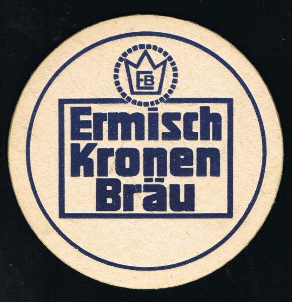 kronen bräu leipzig brewery ddr coaster