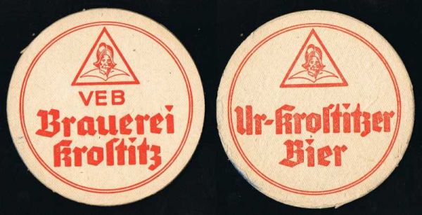 krostitz brauerei ddr bierdeckel