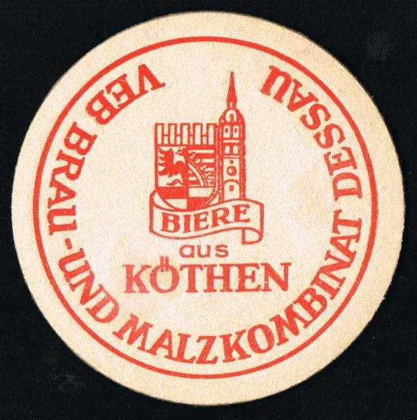 koethener brauerei ddr bierdeckel